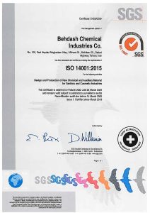 Behdash Chemical Industries Co.-ISO 14001